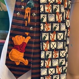 Disney Pooh and Tigger ties